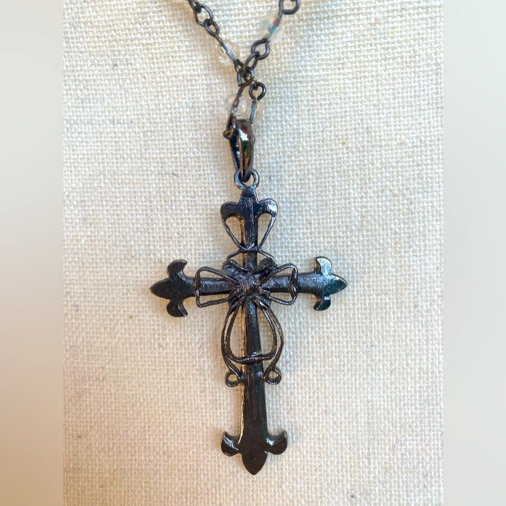 Jeweled Rhinestone Cross - Picture 4 of 7